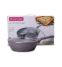 Сковорода антипригарна Kamille - 240 мм Granite глибока з кришкою (4275GR)