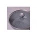 Сковорода антипригарная Kamille - 240 мм Granite глубокая с крышкой (4275GR), 341357