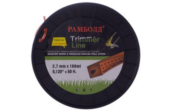 Волосінь для тріммера Рамболд - 2,7 мм x 188 м квадрат армований (FH 2,7*188)