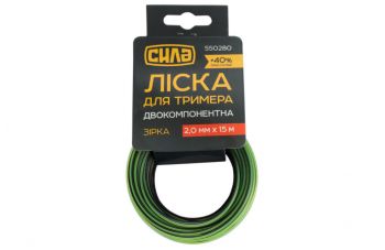 Леска для триммера Сила - 2,0 мм x 15 м звезда PRO (550280)