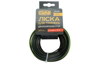 Леска для триммера Сила - 2,4 мм x 15 м звезда PRO (550281)