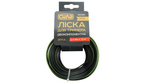 Волосінь для тріммера Сила - 2,4 мм x 15 м зірка PRO (550281), 208507